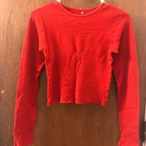 Red thermal shirt